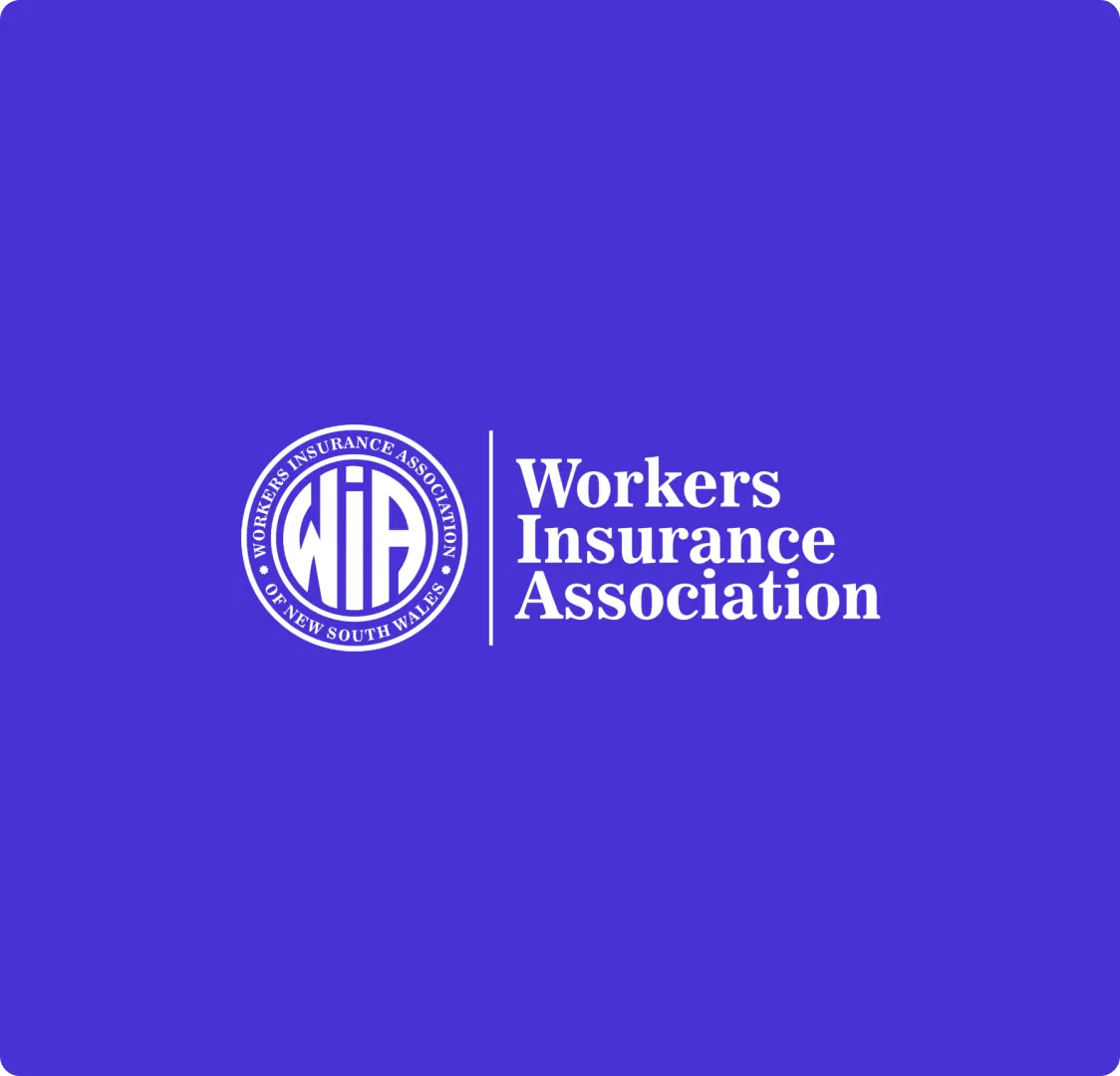 The association's circular seal and wordmark in white on an indigo background.